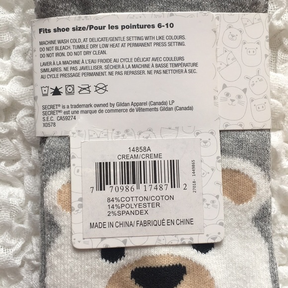 🧦 3/$20 Cute Bearly Awake Bear Socks - Picture 4 of 8